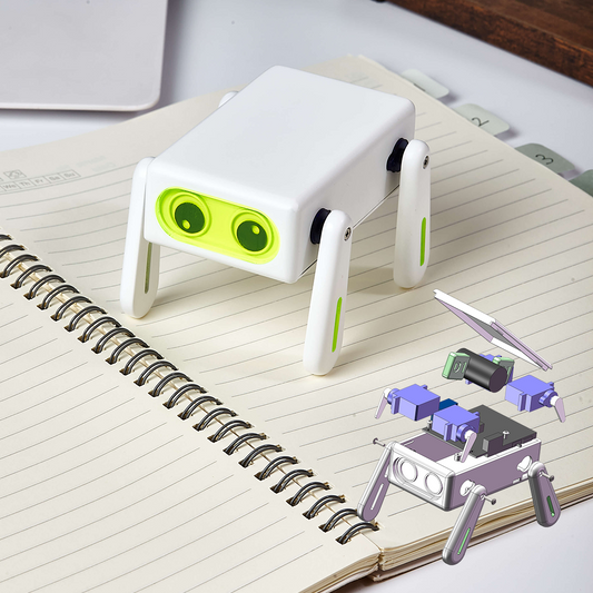A Tiny Desktop Robot You Can Build Yourself include DIY, Programable, AI, Multifunctional, KungFu