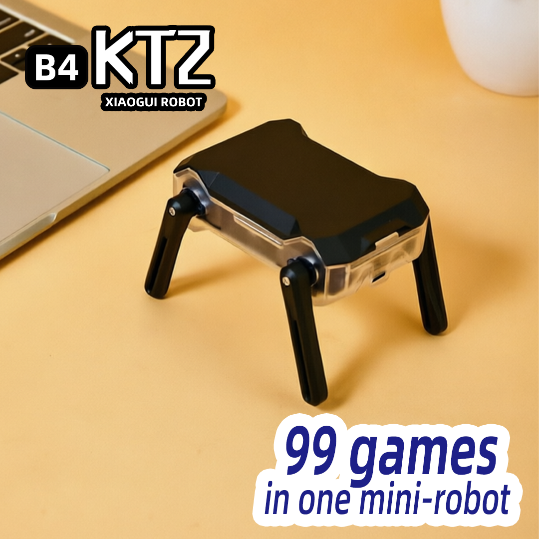 A Tiny Desktop Robot with 99 Games and the Power to Create Your Own